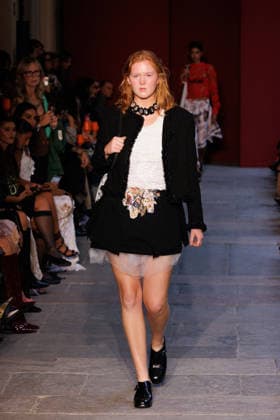 IPA89012818 - Milan, Milan Women™s Fashion Week Spring Summer 2027 - Women™s Fashion, Spring Summer 2027 - Marco Rambaldi™s fashion show - pictured on the runway: Model  Copyright: xCinziaxCamelax xx IPA89012818