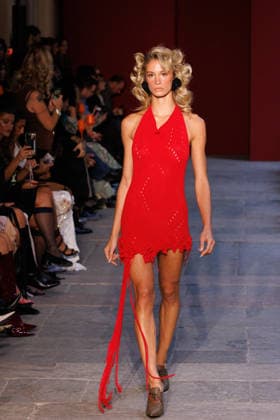 IPA89012834 - Milan, Milan Women™s Fashion Week Spring Summer 2027 - Women™s Fashion, Spring Summer 2027 - Marco Rambaldi™s fashion show - pictured on the runway: Model  Copyright: xCinziaxCamelax xx IPA89012834