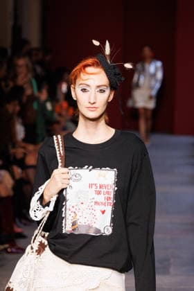 IPA89012840 - Milan, Milan Women™s Fashion Week Spring Summer 2027 - Women™s Fashion, Spring Summer 2027 - Marco Rambaldi™s fashion show - pictured on the runway: Model  Copyright: xCinziaxCamelax xx IPA89012840
