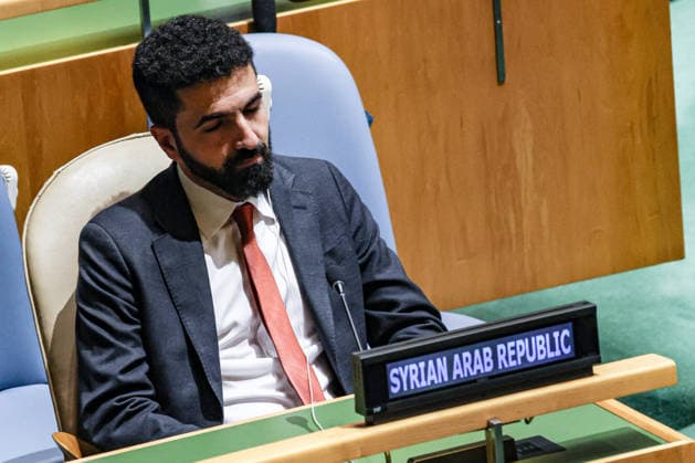 September 26, 2026, New York, New York, United States: SyriaÃ¢â‚¬â ¢s Permanent Representative to the UN IBRAHIM OLABI sits alone in the delegatesÃ¢â‚¬â ¢ seating area of the General Assembly Hall during the General Debate of the 81st UN General Assembly. New York United States - ZUMAo116 20260926_znp_o116_014 Copyright: xBiancaxOterox