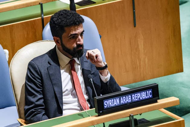 September 26, 2026, New York, New York, United States: SyriaÃ¢â‚¬â ¢s Permanent Representative to the UN IBRAHIM OLABI sits alone in the delegatesÃ¢â‚¬â ¢ seating area of the General Assembly Hall during the General Debate of the 81st UN General Assembly. New York United States - ZUMAo116 20260926_znp_o116_015 Copyright: xBiancaxOterox