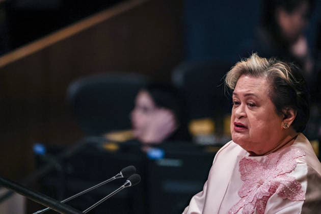September 26, 2026, New York, New York, United States: MA. THERESA LAZARO, Secretary of Foreign Affairs of the Philippines, addresses the General Debate of the 81st UN General Assembly, highlighting maritime security, international law, ASEAN cooperation and the need for stronger Global South participation in addressing development and global security challenges. New York United States - ZUMAo116 20260926_znp_o116_042 Copyright: xBiancaxOterox