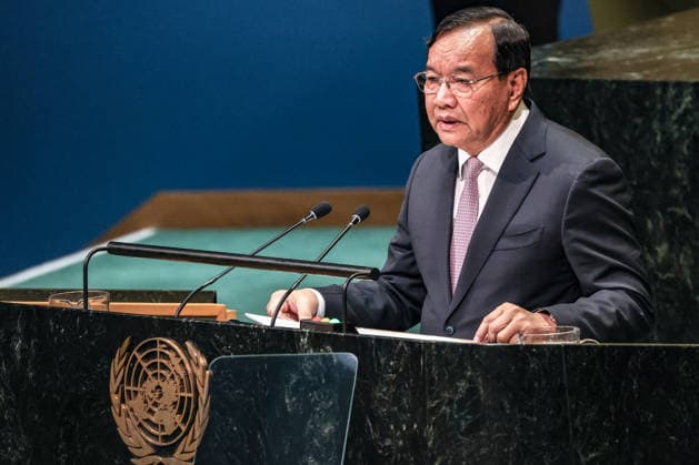 September 26, 2026, New York, New York, United States: PRAK SOKHONN, Deputy Prime Minister and Minister of Foreign Affairs and International Cooperation of Cambodia, addresses the General Debate of the 81st UN General Assembly. Cambodia is using UNGA81 to highlight regional and global security, sustainable development and multilateralism, amid continuing tensions and maritime disputes with neighbouring Thailand. New York United States - ZUMAo116 20260926_znp_o116_040 Copyright: xBiancaxOterox