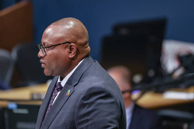 September 26, 2026, New York, New York, United States: MULAMBO HAMAKUNI HAIMBE, Minister of Foreign Affairs and International Cooperation of Zambia, addresses the General Debate of the 81st UN General Assembly, representing President Hakainde Hichilema. Zambia has used UNGA81 to advance its Grow Zambia Agenda, seeking greater investment and development financing while promoting climate resilience, energy diversification and its candidature for the UN Human Rights Council. New York United States - ZUMAo116 20260926_znp_o116_167 Copyright: xBiancaxOterox