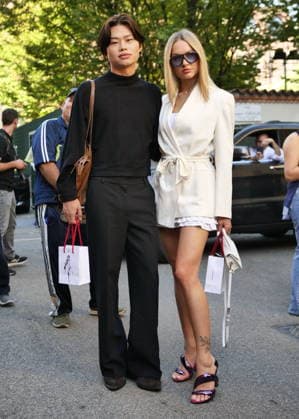 IPA89015075 - Milan, Milan Women s Fashion Week: Spring Summer 2026 2027 - Women s Fashion, Spring Summer 2026–2027 - Laura Biagiotti fashion show - Pictured: Guest  Copyright: xLucaxPontix xLucaPonti IpaAgencyx IPA89015075