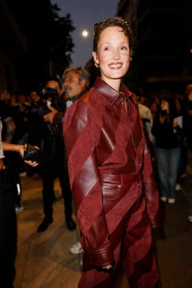 MFW Spring Summer 2027 Bottega Veneta leaving MP MILAN, ITALY - SEPTEMBER 26: Vicky Krieps leaves her hotel to attending Bottega Veneta fashion show during the Milan Fashion Week - Womenswear Spring Summer 2027 on September 24, 2026 in Milan, Italy. Photo by Marco Piovanotto Abacapress.com Milan Italy  Copyright: xPiovanottoxMarco ABACAx
