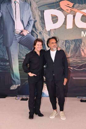 Digger Film Photocall in Mexico City (L-R) American actor Tom Cruise and Director Alejandro Gonzalez Inarritu attend the Digger Photocall at the Four Seasons Hotel Mexico Cityl on September 26, 2026 in Mexico City, Mexico. (Photo by Yamak Perea Eyepix Group) Copyright: xYamakxPerea xEyepixxGroupx YP_26092026_197902