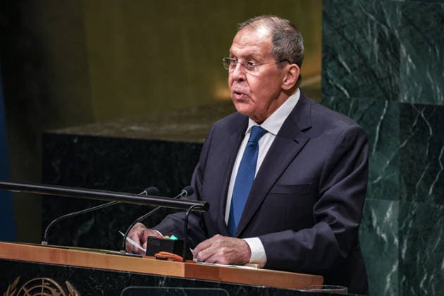 September 26, 2026, New York, New York, United States: SERGEY LAVROV, Minister of Foreign Affairs of the Russian Federation, addresses the General Debate of the 81st UN General Assembly, amid continuing tensions over RussiaÃ¢â‚¬â ¢s war in Ukraine, NATO and European security, relations with the United States and wider divisions over the international order. Lavrov has used UNGA81 to promote RussiaÃ¢â‚¬â ¢s vision of a multipolar world and greater representation for developing countries in global decision-making. New York United States - ZUMAo116 20260926_znp_o116_049 Copyright: xBiancaxOterox