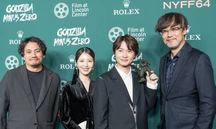 September 26, 2026, Bronx, New York, USA: Kazuaki Kishida, Minami Hamabe, Ryunosuke Kamiki and Director Takashi Yamazaki attend screening of Godzilla Minus Zero at annual NYFF64 at Alice Tully Hall at Lincoln Center in New York, NY on September 26, 2026. Bronx USA - ZUMAr339 20260926_znp_r339_075 Copyright: xLevxRadinx