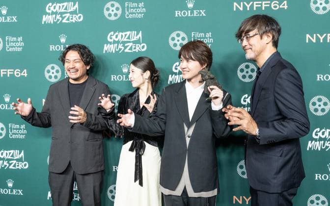 September 26, 2026, Bronx, New York, USA: Kazuaki Kishida, Minami Hamabe, Ryunosuke Kamiki and Director Takashi Yamazaki attend screening of Godzilla Minus Zero at annual NYFF64 at Alice Tully Hall at Lincoln Center in New York, NY on September 26, 2026. Bronx USA - ZUMAr339 20260926_znp_r339_076 Copyright: xLevxRadinx