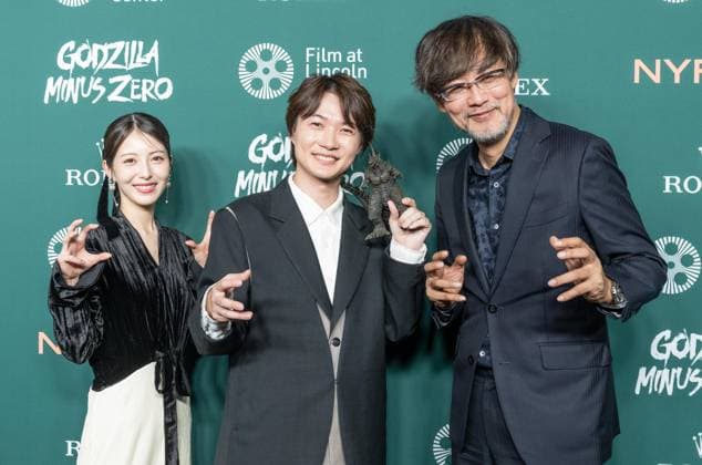 September 26, 2026, Bronx, New York, USA: Minami Hamabe, Ryunosuke Kamiki and Director Takashi Yamazaki attend screening of Godzilla Minus Zero at annual NYFF64 at Alice Tully Hall at Lincoln Center in New York, NY on September 26, 2026. Bronx USA - ZUMAr339 20260926_znp_r339_077 Copyright: xLevxRadinx