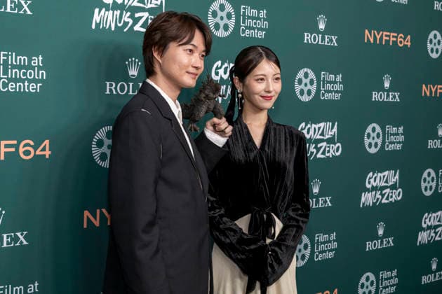 September 26, 2026, New York, New York, USA: RYUNOSUKE KAMIKI and MINAMI HAMABE attend the screening of Godzilla Minus Zero at the 64th annual New York Film Festival at Alice Tully Hall, Lincoln Center in New York. 26 September 2026 New York USA - ZUMAa265 20260926_zep_a265_037 Copyright: xEricxAcquayex