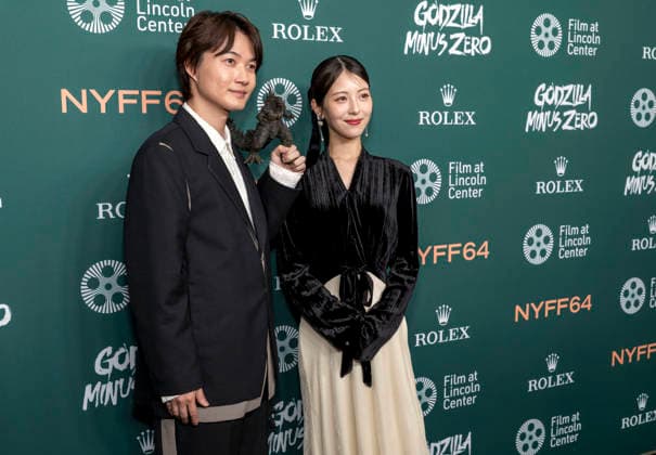 September 26, 2026, New York, Ny, United States: Ryunosuke Kamiki and Minami Hamabe attend the 64th New York Film Festival Godzilla Minus Zero World Premiere. Held at Alice Tully Hall at Lincoln Center in New York. Zuma Press. September 26, 2026. New York United States - ZUMAp281 20260926_zea_p281_002 Copyright: xPhotoxImagexPressx