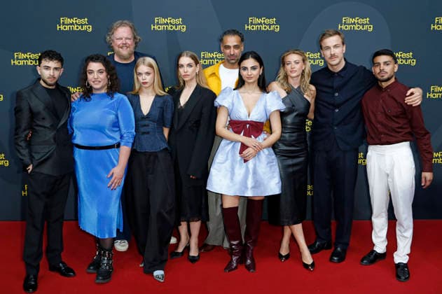 Sina Martens, Tamer Trasoglu, Bayan Layla, Jeanne Goursaud, Albrecht Schuch, Wael Alkhatib, and the cast at the premiere of the ARD series *Breitscheidplatz 19 12* at the 34th Hamburg Film Festival 2026 at Cinemaxx Dammtor in Hamburg, September 26, 2026 Foto:xC.xTamckex xFuturexImagex breitscheidplatz_6922