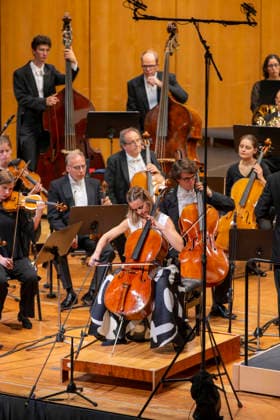 September 26, 2026, International Classical Music Festival Festival der Nationen 2026, at the Kurhaus in Bad Wörishofen, Unterallgäu; opening concert featuring Sol Gabetta (center), cello, with the Deutsche Kammerphilharmonie Bremen, September 26, 2026, Bad Wörishofen Classical Music Festival, September 26, 2026, Bad Wörishofen Classical Music Festival