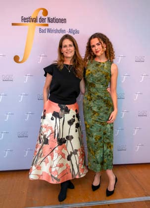 September 26, 2026, International Classical Music Festival Festival of Nations 2026, at the Kurhaus in Bad Wörishofen, Unterallgäu; prior to the opening concert featuring Sol Gabetta, VIP reception for guests of honor, actress Ursula Buschhorn with her daughter September 26, 2026, Bad Wörishofen Classical Music Festival, September 26, 2026, Bad Wörishofen Classical Music Festival
