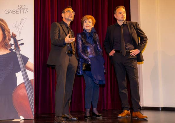 September 26, 2026, International Classical Music Festival Festival of Nations 2026, at the Kurhaus in Bad Wörishofen, Unterallgäu, Following the opening concert by cellist Sol Gabetta, former Mayor Klaus Holetschek, BR host Carolin Reiber, and Mayor Daniel Pflügl, a discussion in Bad Wörishofen on September 26, 2026, Bad Wörishofen Classical Mus