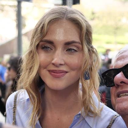 IPA89023917 - Milan, Milan Women s Fashion Week: Spring Summer 2026 2027 - Women s Fashion, Spring Summer 2026–2027 - Ermanno Scervino fashion show - Pictured: Chiara Ferragni  Copyright: xLucaxPontix xLucaPonti IpaAgencyx IPA89023917