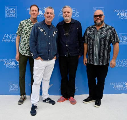(L-R) Jim Creeggan, Ed Robertson, Kevin Hearn and Tyler Stewart of Barenaked Ladies attend Project Angel Food s Angel Awards 2026 at the Chuck Lorre Family Foundation Campus in Los Angeles on Saturday, September 26, 2026. Project Angel Food s mission is to prepare and deliver healthy meals to feed people impacted by serious illness, bringing comfort and hope every day.  LAP2026092602 JIMxRUYMEN