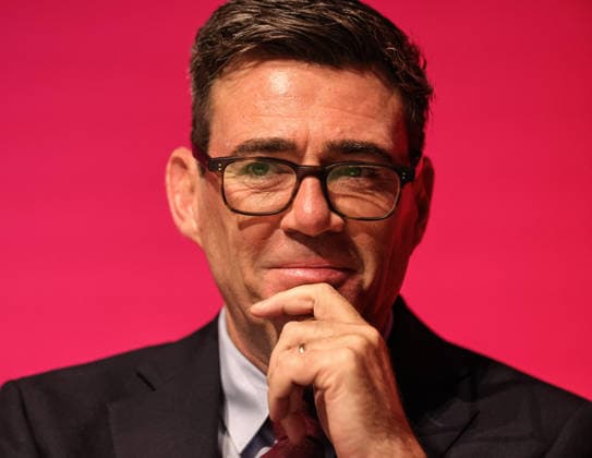 Labour Party Annual Conference 2026 Prime Minister of the United Kingdom Andy Burnham looks on and smiles as the opening speech gets underway during the Labour Party Annual Conference 2026 at Convention Centre, Liverpool, United Kingdom on 27 September 2026 (Photo by Mark Cosgrove News Images) Liverpool Convention Centre Merseyside United Kingdom Copyright: xMarkxCosgrove NewsxImagesx