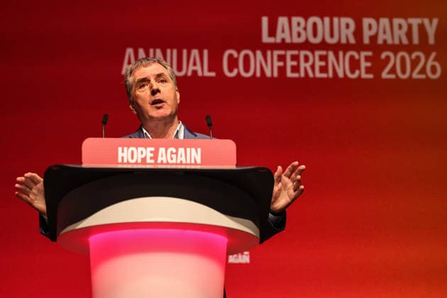Labour Party Annual Conference 2026 Mayor of the Liverpool City Region Steve Rotheram speaks during the Labour Party Annual Conference 2026 at Convention Centre, Liverpool, United Kingdom on 27 September 2026 (Photo by Mark Cosgrove News Images) Liverpool Convention Centre Merseyside United Kingdom Copyright: xMarkxCosgrove NewsxImagesx