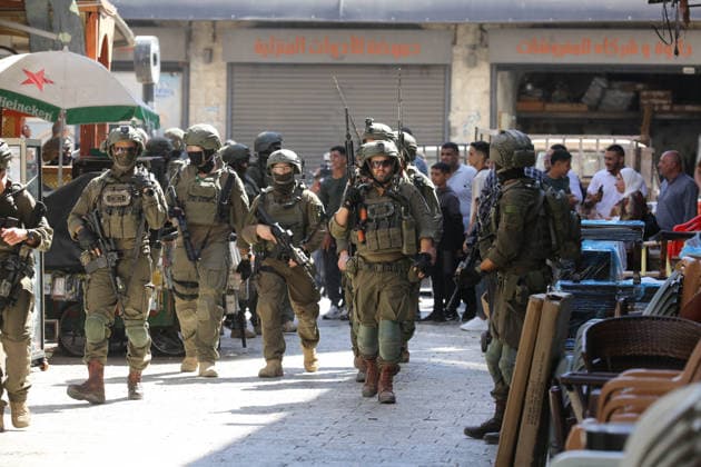 Israeli raid on Nablus NABLUS, WEST BANK, PALESTINE - SEPTEMBER 27: Israeli forces organize a raid into the Old City of Nablus in West Bank, Palestine on September 27, 2026. Nedal Eshtayah Anadolu Nablus West Bank. Editorial use only. Please get in touch for any other usage.  Copyright: x2026xAnadoluxNedalxEshtayahx