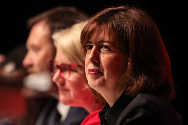 Labour Party Annual Conference 2026 Deputy Leader of the Labour Party and Secretary of State for Education Lucy Powell MP speaks during the Labour Party Annual Conference 2026 at Convention Centre, Liverpool, United Kingdom on 27 September 2026 (Photo by Mark Cosgrove News Images) Liverpool Convention Centre Merseyside United Kingdom Copyright: xMarkxCosgrove NewsxImagesx