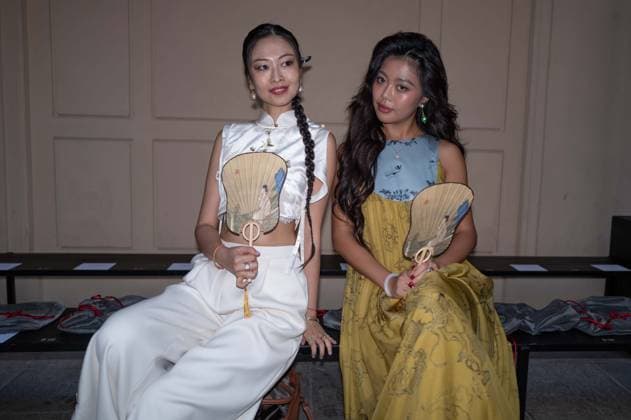 IPA89031909 - Milan, Milan Women™s Fashion Week Spring Summer 2027 - Women™s Fashion, Spring Summer 2027 - HUI fashion show - front row Pictured: Yang Shuwen  Copyright: xRiccardoxGIordanox xRiccardoxGiordano IPAx IPA89031909