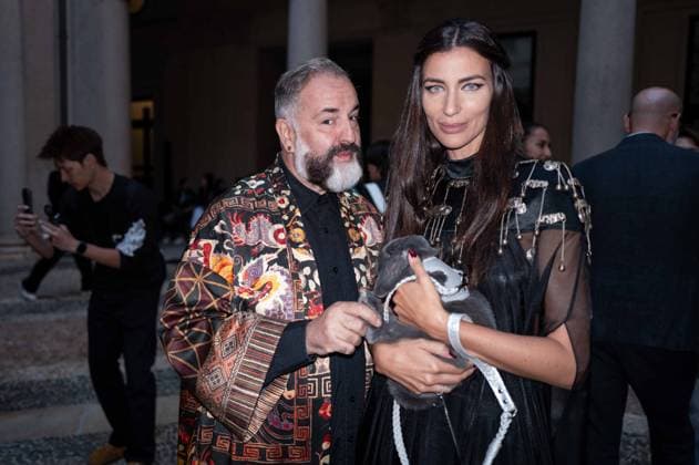 IPA89031979 - Milan, Milan Women™s Fashion Week Spring Summer 2027 - Women™s Fashion, Spring Summer 2027 - HUI fashion show - front row Pictured: Simone Guidarelli, Ilaria Capponi  Copyright: xRiccardoxGIordanox xRiccardoxGiordano IPAx IPA89031979