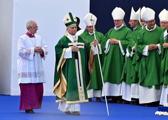 POPE LEON XIV S VISIT TO LOURDES PHOTOPQR LA DEPECHE DU MIDI LAURENT DARD LOURDES SEPTEMBER 27, 2026 DDM LAURENT DARD SECOND DAY OF POPE LEON XIV S VISIT TO LOURDES FROMPOPE’S WALK AND MASS ON THE MEADOW POPEMOBILE September 27, 2026, Lourdes, France Pope Leo XIV is on an apostolic visit to France from September 25 to 28, 2026 LOURDES HAUTES-PYRÉNÉES France  Copyright: xPHOTOPQR LAxDEPECHExDUxMIDI MAXPxLAURENTxDARDx 20260927DDM5150 20260927DDM5150