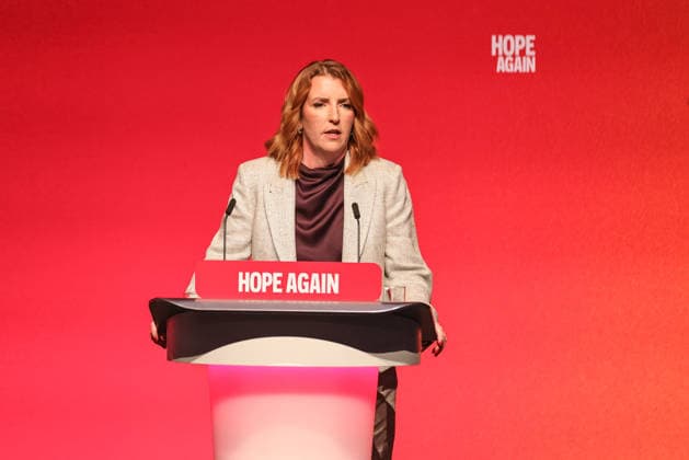 Labour Party Annual Conference 2026 First Secretary of State, Chancellor of the Duchy of Lancaster and Minister for the Cabinet Office Louise Haigh MP speaks during the Labour Party Annual Conference 2026 at Convention Centre, Liverpool, United Kingdom on 27 September 2026 (Photo by Mark Cosgrove News Images) Liverpool Convention Centre Merseyside United Kingdom Copyright: xMarkxCosgrove NewsxImagesx