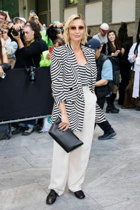 MFW Spring Summer 2027 Armani Arrival MP MILAN, ITALY - SEPTEMBER 27: Anna Ferzetti arrives to Armani fashion show during the Milan Fashion Week - Womenswear Spring Summer 2027 on September 27, 2026 in Milan, Italy. Photo by Marco Piovanotto Abacapress.com Milan Italy  Copyright: xPiovanottoxMarco ABACAx