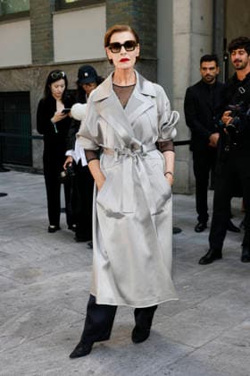MFW Spring Summer 2027 Armani Arrival MP MILAN, ITALY - SEPTEMBER 27: Antonia Dell’Atte arrives to Armani fashion show during the Milan Fashion Week - Womenswear Spring Summer 2027 on September 27, 2026 in Milan, Italy. Photo by Marco Piovanotto Abacapress.com Milan Italy  Copyright: xPiovanottoxMarco ABACAx