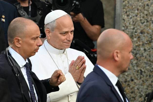 POPE S VISIT TO FRANCE BASTIEN ARBERET MAXPPP LOURDES SEPTEMBER 27, 2026 BASTIEN ARBERET MAXPPP MEETING WITH THE BISHOPS POPE LEON XIV S VISIT TO THE SHRINE OF OUR LADY OF LOURDES, Hautes-Pyrénées, September 27, 2026 Apostolic Visit to France September 27, 2026, Lourdes, France. Pope Leo XIV is on an apostolic visit to France from September 25 to 28, 2026. LOURDES, HAUTES-PYRÉNÉES, France  Copyright: xMAXPPPxBASTIENxARBERETx MXP202609275698 MXP202609275698