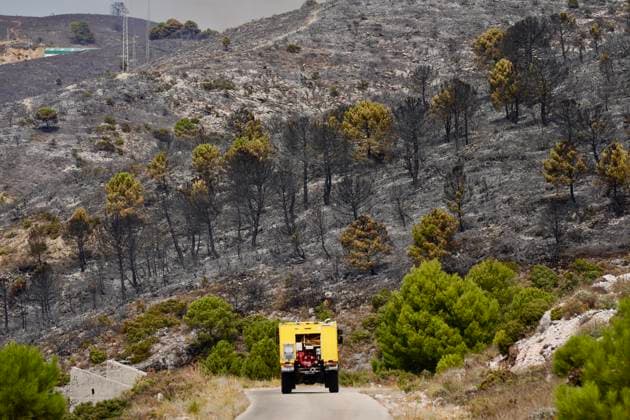Forest Fire in Igualeja, Málaga Images of the forest fire in Igualeja, Málaga September 27, 2026 Á Igualeja, Málaga Igualeja, Málaga, Spain  Copyright: xÃlexxZeax 7804322