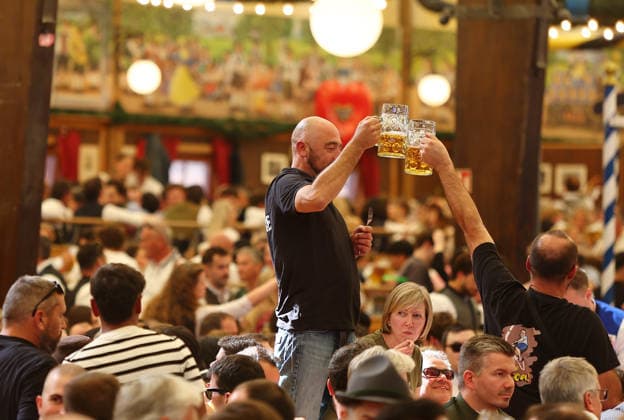 Germany world s largest beer festival Oktoberfest Attendees drink beer during the world s largest beer festival Oktoberfest in Munich, Germany, September 27th , 2026 . Photo by Davide Elias Copyright: xDavidexEliasx