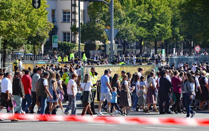 Germany world s largest beer festival Oktoberfest Attendees enter at the world s largest beer festival Oktoberfest in Munich, Germany, September 27th , 2026 . Photo by Davide Elias Copyright: xDavidexEliasx