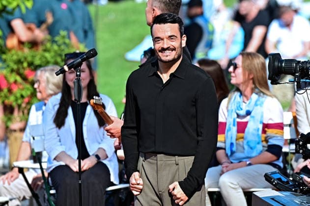 ZDF Fernsehgarten singer and host Giovanni Zarrella during the ZDF entertainment show Fernsehgarten on September 27, 2026, in Mainz 20260927MWI150855