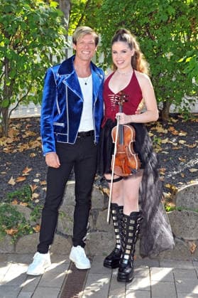 ZDF Fernsehgarten : The Dark Tenor and Nina Sofie during the ZDF entertainment show Fernsehgarten on September 27, 2026, in Mainz 20260927MWI151232