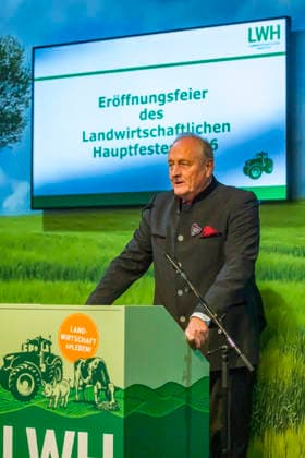 Joachim Rukwied, president of the Baden-Württemberg State Farmers’ Association and, since 2012, also president of the German Farmers’ Association. Official opening ceremony of the Agricultural Festival in Bad Cannstatt—Southern Germany’s largest trade fair