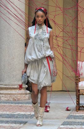 IPA89046496 - Milan, Italy: HUI Milano SS27 MFW Fashion Show and Guests—Spring Summer 2027 In the photo: HUI Milano runway show  Copyright: xNickxZonnaxxcopyrightx x xNickxZonnax IPA89046496