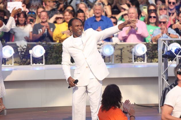 Dr. Alban on the TV show ZDF Fernsehgarten Final Party at Lerchenberg in Mainz, September 27, 2026 Copyright: xAgenturxMatthiasxWehnertx xM.xGränzdörferx