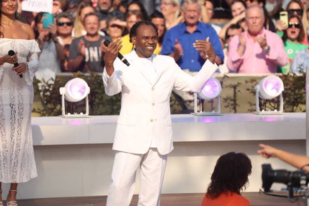 Dr. Alban on the TV show ZDF Fernsehgarten Final Party at Lerchenberg in Mainz, September 27, 2026 Copyright: xAgenturxMatthiasxWehnertx xM.xGränzdörferx