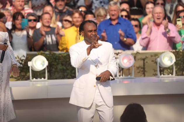 Dr. Alban on the TV show ZDF Fernsehgarten Final Party at Lerchenberg in Mainz, September 27, 2026 Copyright: xAgenturxMatthiasxWehnertx xM.xGränzdörferx