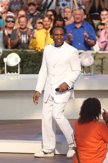 Dr. Alban on the TV show ZDF Fernsehgarten Final Party at Lerchenberg in Mainz, September 27, 2026 Copyright: xAgenturxMatthiasxWehnertx xM.xGränzdörferx