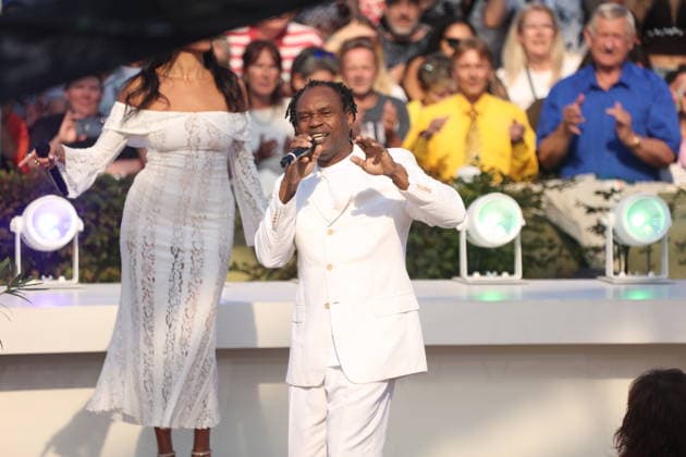 Dr. Alban on the TV show ZDF Fernsehgarten Final Party at Lerchenberg in Mainz, September 27, 2026 Copyright: xAgenturxMatthiasxWehnertx xM.xGränzdörferx