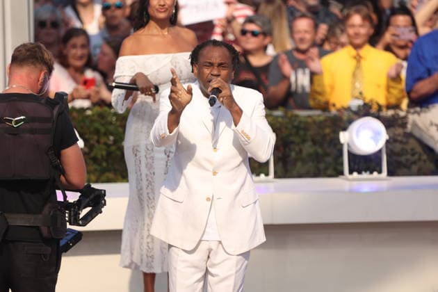 Dr. Alban on the TV show ZDF Fernsehgarten Final Party at Lerchenberg in Mainz, September 27, 2026 Copyright: xAgenturxMatthiasxWehnertx xM.xGränzdörferx