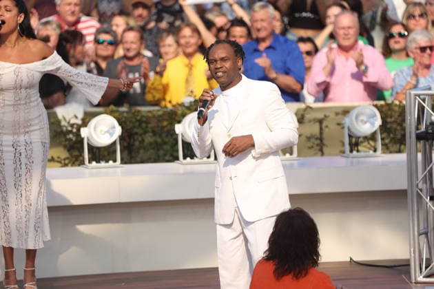 Dr. Alban on the TV show ZDF Fernsehgarten Final Party at Lerchenberg in Mainz, September 27, 2026 Copyright: xAgenturxMatthiasxWehnertx xM.xGränzdörferx