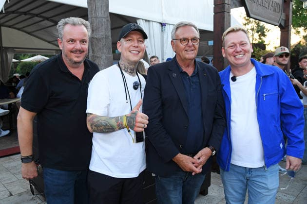 Michael Mack, MontanaBlack, Roland Mack, and Jens Knossalla (aka Knossi) at the TRAUMATICA CREATOR EDITION celebrating its 10th anniversary at Europa-Park in Rust on September 27, 2026