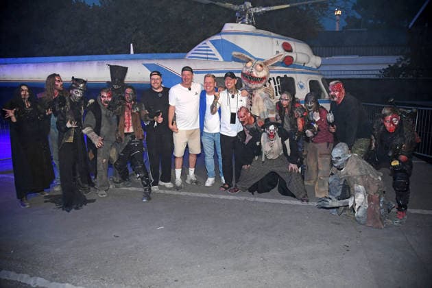 Zarbex, Max Schradin, Jens Knossalla (aka Knossi), and MontanaBlack at the TRAUMATICA CREATOR EDITION celebrating its 10th anniversary at Europa-Park in Rust on September 27, 2026
